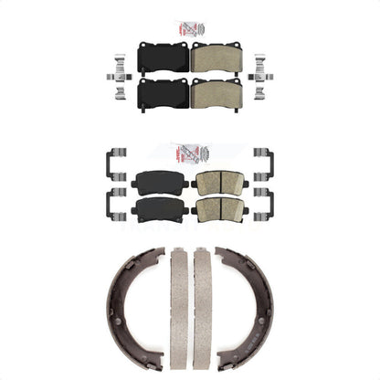 Semi-Metallic Ceramic Disc Brake Pads Front Rear Kit For Cadillac XTS
