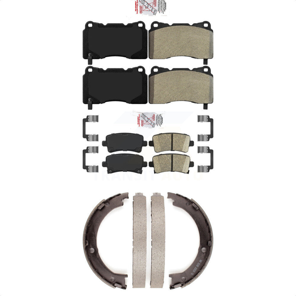 Semi-Metallic Ceramic Disc Brake Pads Front Rear Kit For Cadillac XTS