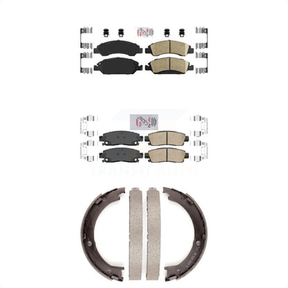 Ceramic Disc Brake Pads Front Rear Kit For Cadillac XTS
