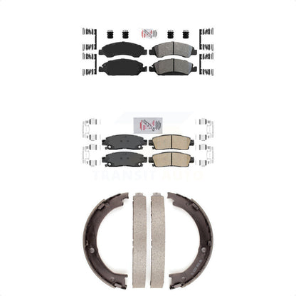 Semi-Metallic Ceramic Disc Brake Pads Front Rear Kit For Cadillac XTS