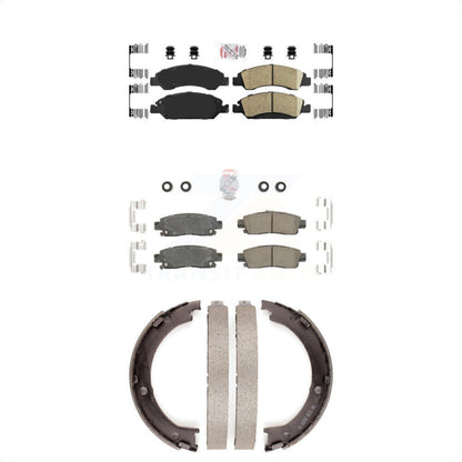 Ceramic Disc Brake Pads Front Rear Kit For Cadillac XTS