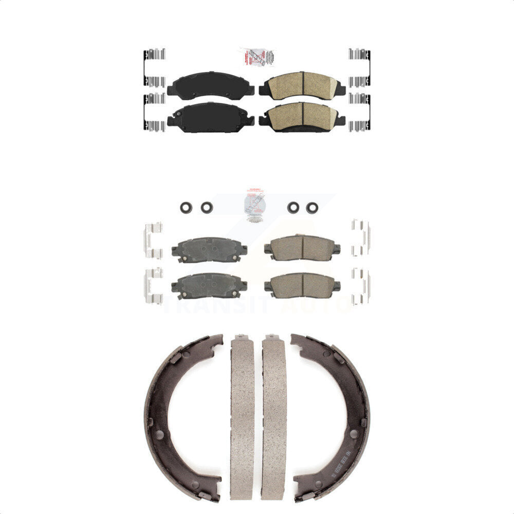 Ceramic Disc Brake Pads Front Rear Kit For Cadillac XTS