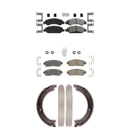 Semi-Metallic Ceramic Disc Brake Pads Front Rear Kit For Cadillac XTS