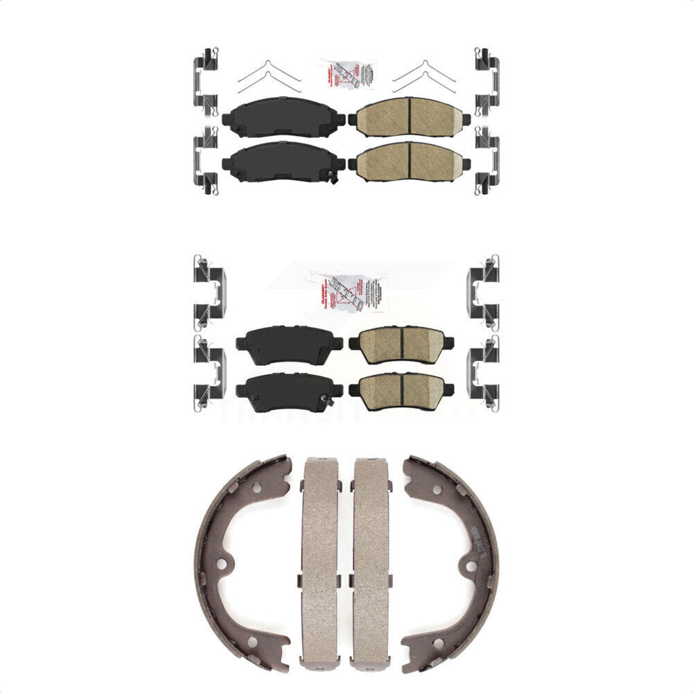 Ceramic Disc Brake Pads Front Rear Kit For Nissan Pathfinder Xterra