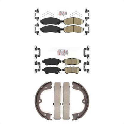 Ceramic Disc Brake Pads Front Rear Kit For Nissan Pathfinder Xterra