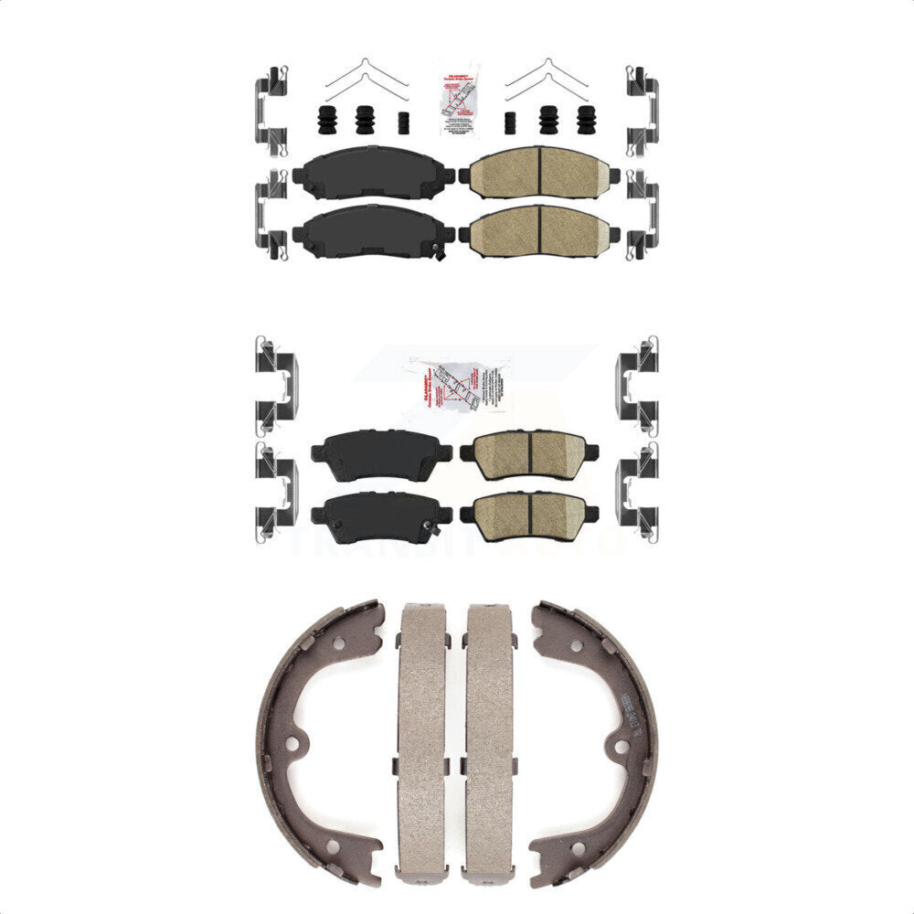 Ceramic Disc Brake Pads Front Rear Kit For Nissan Pathfinder Xterra