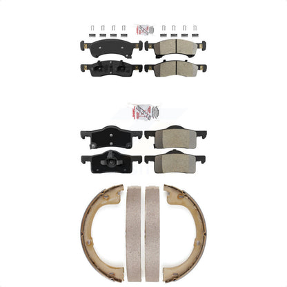 Semi-Metallic Disc Brake Pads Front Rear Kit For Ford Expedition Lincoln