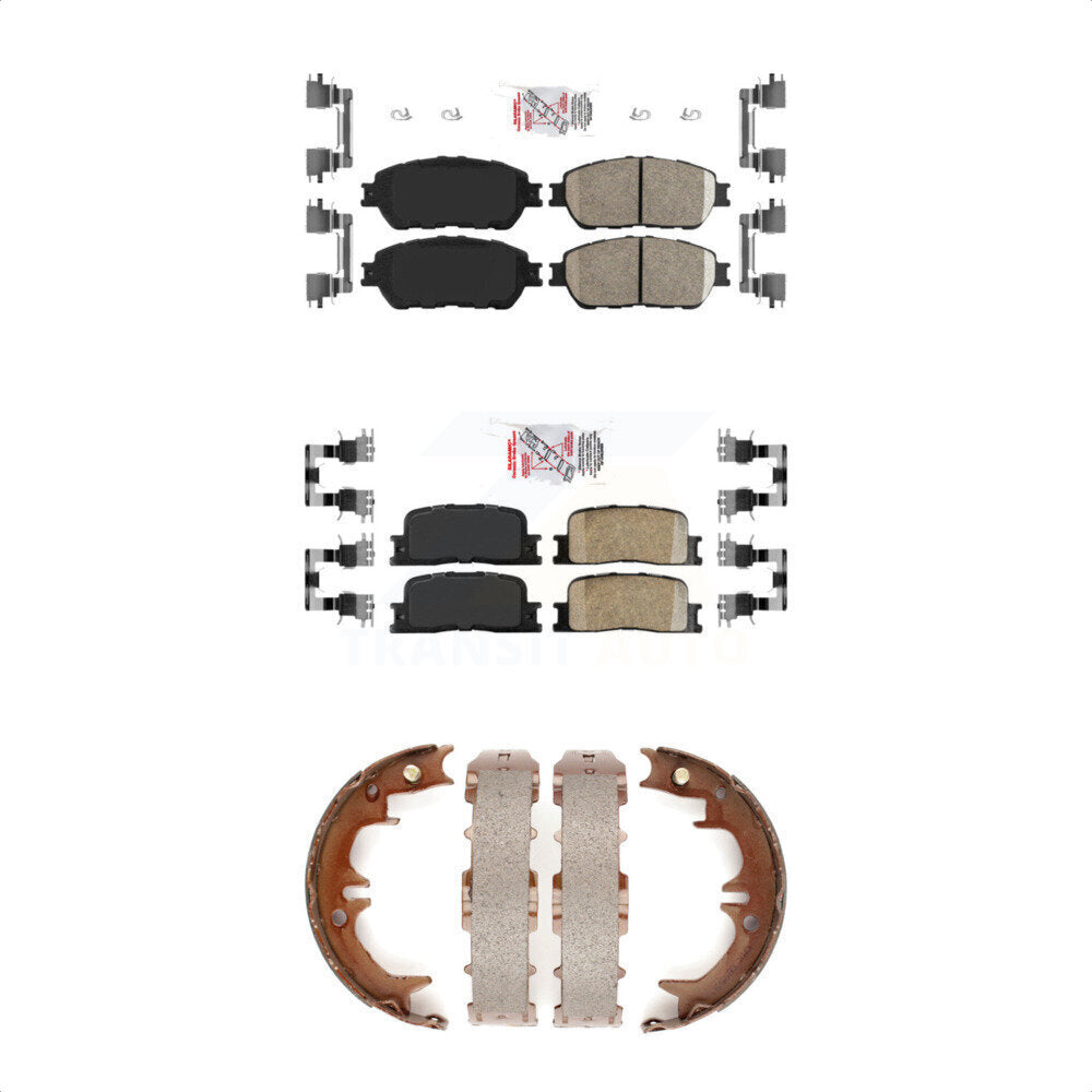 Ceramic Disc Brake Pads Front Rear Kit For Toyota Camry Lexus ES330 ES300