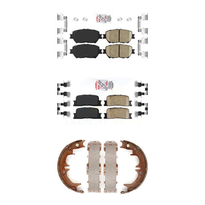 Ceramic Disc Brake Pads Front Rear Kit For Toyota Camry