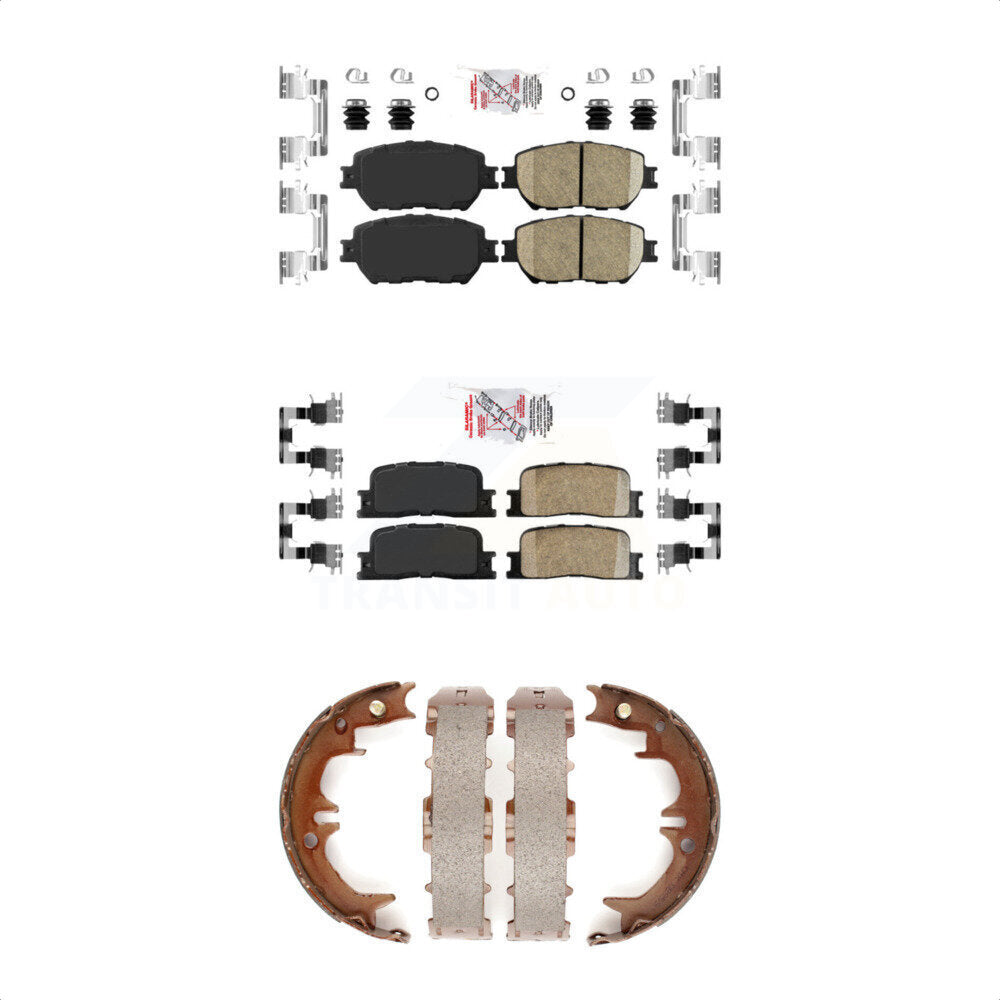 Ceramic Disc Brake Pads Front Rear Kit For Toyota Camry