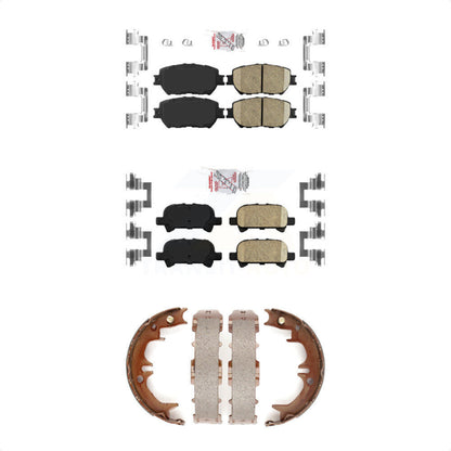 Ceramic Disc Brake Pads Front Rear Kit For Toyota Camry