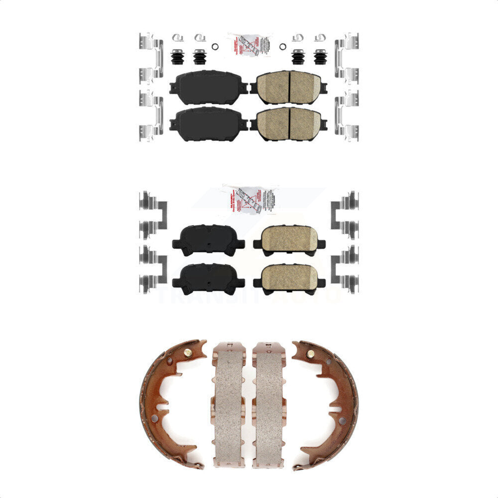 Ceramic Disc Brake Pads Front Rear Kit For Toyota Camry