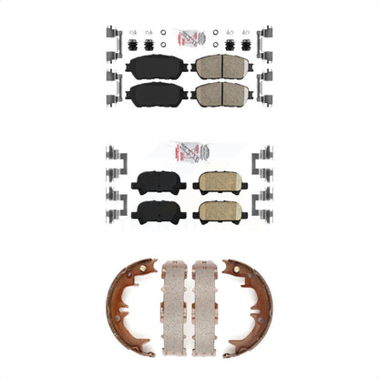 Ceramic Disc Brake Pads Front Rear Kit For Toyota Camry Solara Avalon