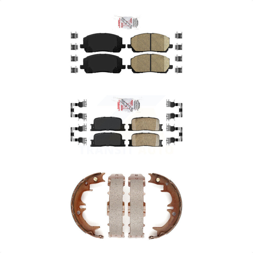 Ceramic Disc Brake Pads Front Rear Kit For 2001-2003 Toyota Highlander