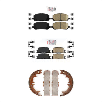 Ceramic Disc Brake Pads Front Rear Kit For 2001-2003 Toyota Highlander