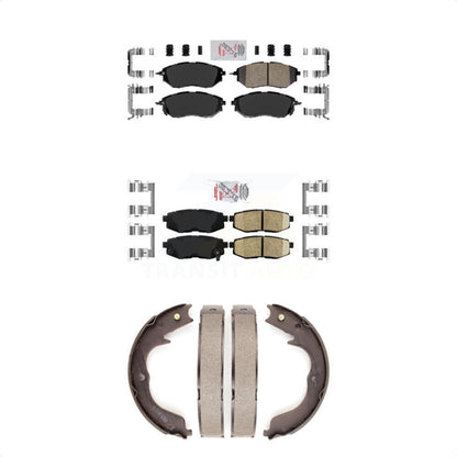 Ceramic Disc Brake Pads Front Rear Kit For Subaru Outback Legacy