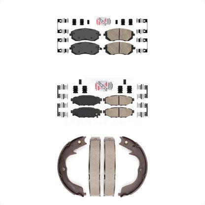 Ceramic Disc Brake Pads Front Rear Kit For Subaru Outback Forester Impreza