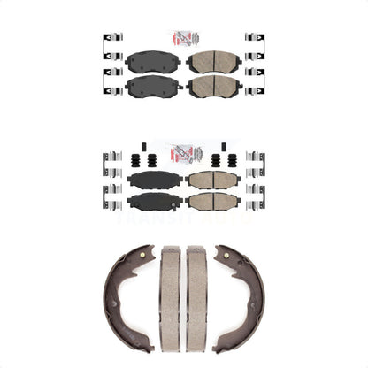 Ceramic Disc Brake Pads Front Rear Kit For Subaru Outback Forester Impreza