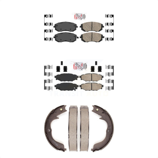 Ceramic Disc Brake Pads Front Rear Kit For Subaru Outback Forester Impreza