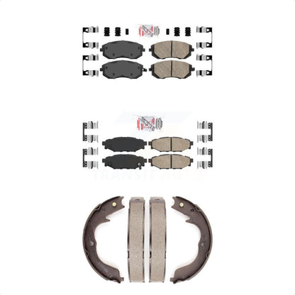 Ceramic Disc Brake Pads Front Rear Kit For Subaru Outback Forester Impreza