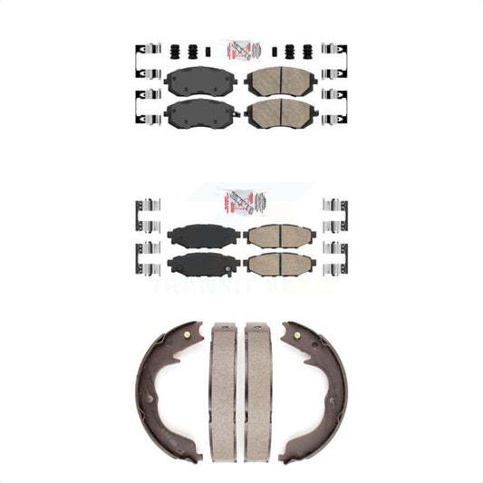 Ceramic Disc Brake Pads Front Rear Kit For Subaru Outback Forester Impreza