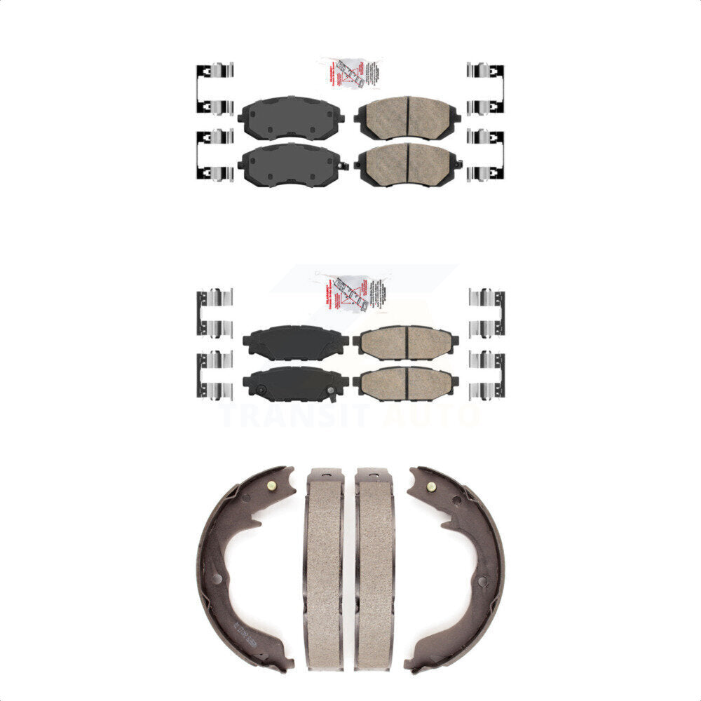 Ceramic Disc Brake Pads Front Rear Kit For Subaru Outback Forester Impreza