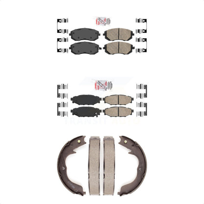 Ceramic Disc Brake Pads Front Rear Kit For Subaru Outback Forester Impreza