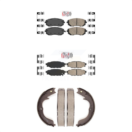 Ceramic Disc Brake Pads Front Rear Kit For Subaru Outback Forester Impreza