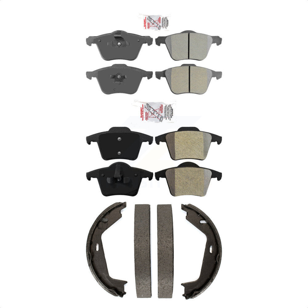 Semi-Metallic Disc Brake Pads Front Rear Kit For Volvo XC90