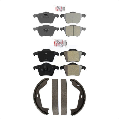 Semi-Metallic Disc Brake Pads Front Rear Kit For Volvo XC90