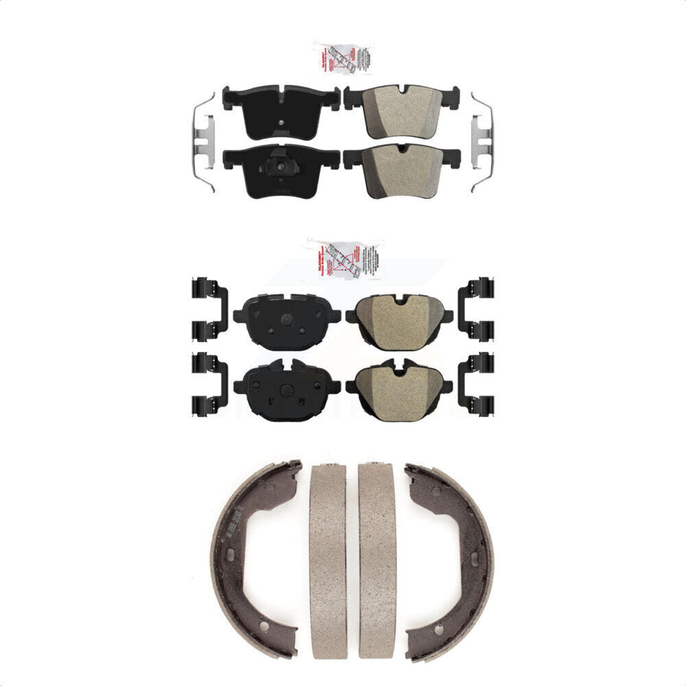 Semi-Metallic Disc Brake Pads Front Rear Kit For 2011 BMW X3 xDrive28i