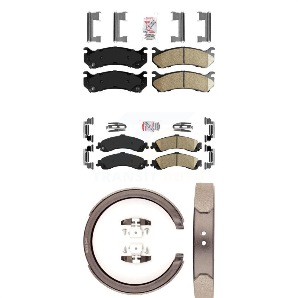 Ceramic Disc Brake Pads Front Rear Kit For Chevrolet GMC Silverado 1500 Sierra