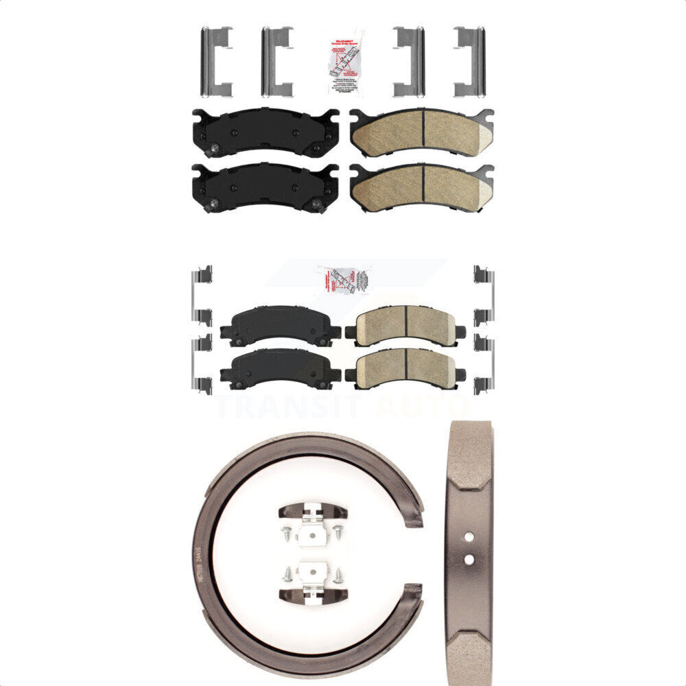 Ceramic Disc Brake Pads Front Rear Kit For Chevrolet Avalanche 1500 GMC Yukon XL