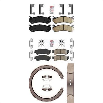 Ceramic Disc Brake Pads Front Rear Kit For Chevrolet GMC Silverado 1500 Sierra