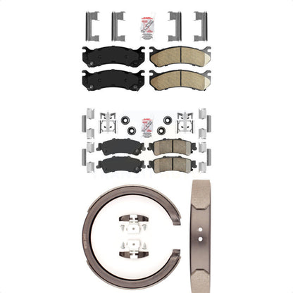 Ceramic Disc Brake Pads Front Rear Kit For Chevrolet GMC Silverado 1500 Sierra