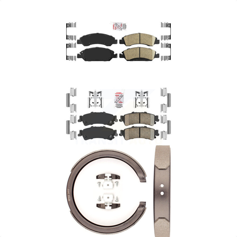 Ceramic Disc Brake Pads Front Rear Kit For Chevrolet GMC Silverado 1500 Sierra