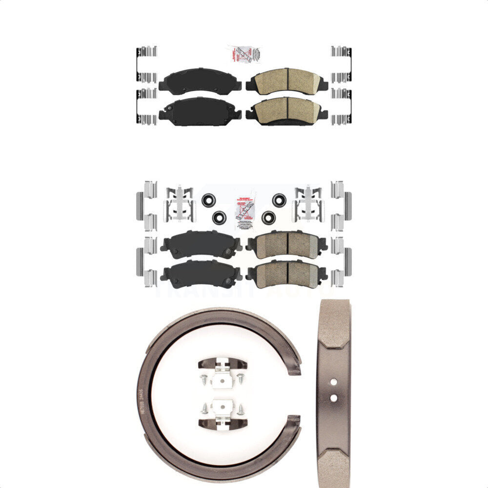 Ceramic Disc Brake Pads Front Rear Kit For Chevrolet GMC Silverado 1500 Sierra
