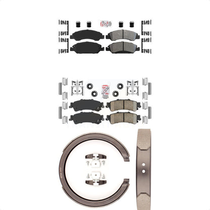 Semi-Metallic Ceramic Disc Brake Pads Front Rear Kit For Chevrolet GMC Silverado