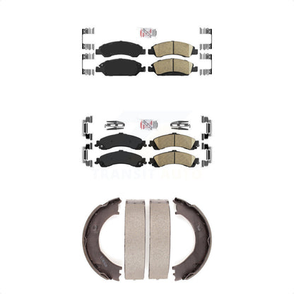 Ceramic Disc Brake Pads Front Rear Kit For Chevrolet Silverado 1500 GMC Sierra