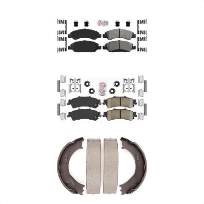 Semi-Metallic Ceramic Disc Brake Pads Front Rear Kit For Chevrolet Silverado GMC