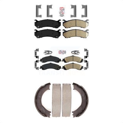 Ceramic Disc Brake Pads Front Rear Kit For Chevrolet Silverado 1500 GMC Sierra