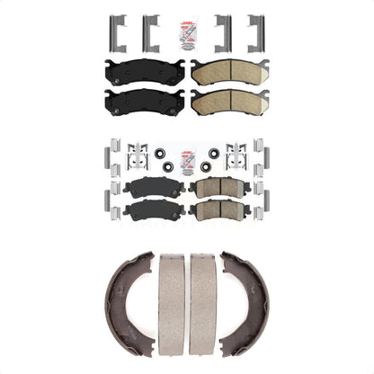 Ceramic Disc Brake Pads Front Rear Kit For Chevrolet Silverado 1500 GMC Sierra