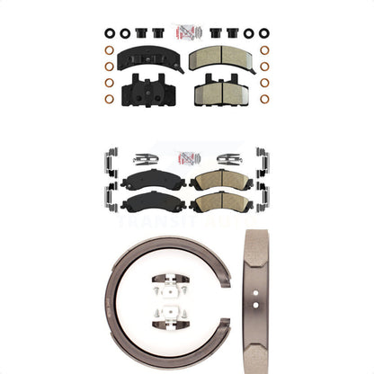 Semi-Metallic Ceramic Disc Brake Pads Front Rear Kit For GMC Yukon