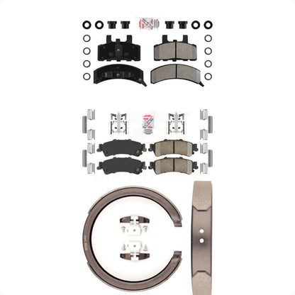 Semi-Metallic Ceramic Disc Brake Pads Front Rear Kit For GMC Yukon