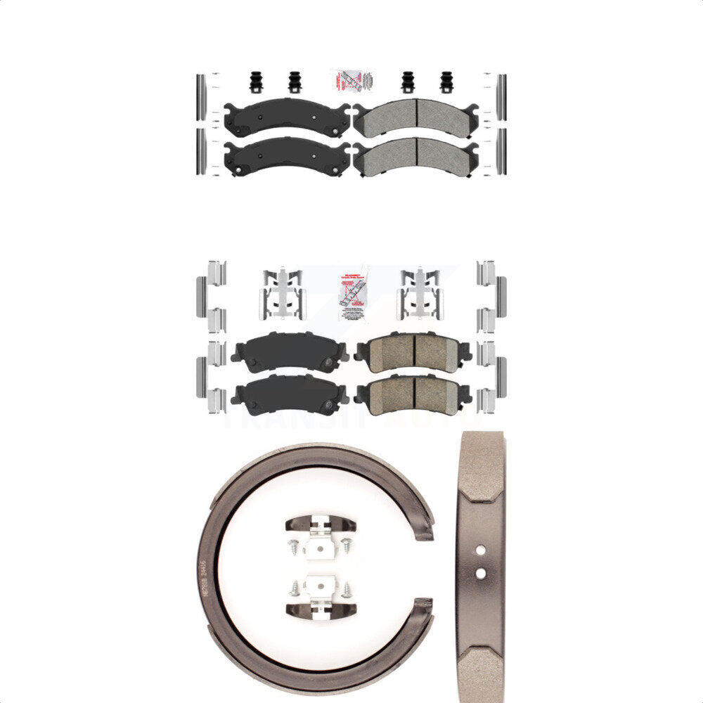 Semi-Metallic Ceramic Disc Brake Pads Front Rear Kit For Cadillac DTS DeVille