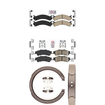 Ceramic Disc Brake Pads Front Rear Kit For Cadillac DTS DeVille