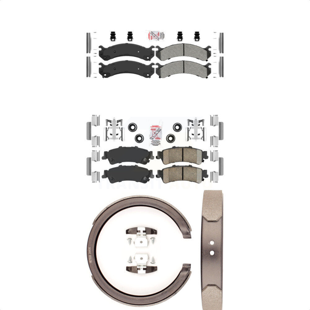 Semi-Metallic Ceramic Disc Brake Pads Front Rear Kit For Cadillac DTS DeVille