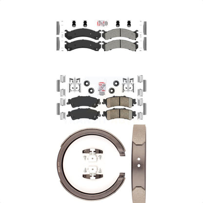 Semi-Metallic Ceramic Disc Brake Pads Front Rear Kit For Cadillac DTS DeVille
