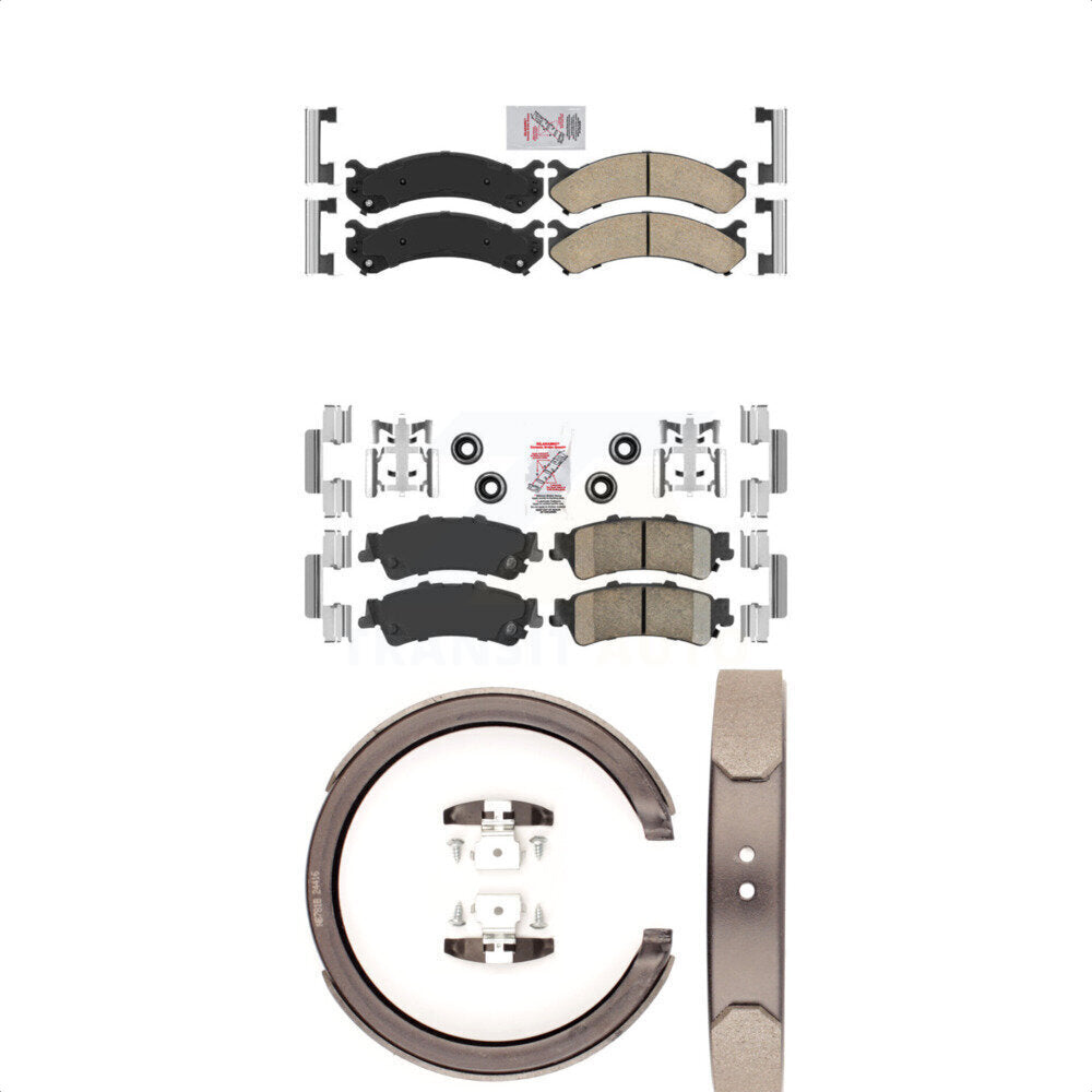 Ceramic Disc Brake Pads Front Rear Kit For Cadillac DTS DeVille