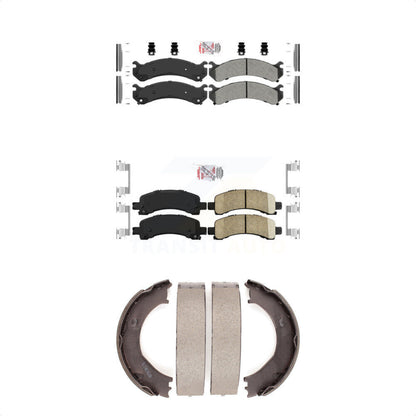 Semi-Metallic Ceramic Disc Brake Pads Front Rear Kit For Chevrolet GMC Express